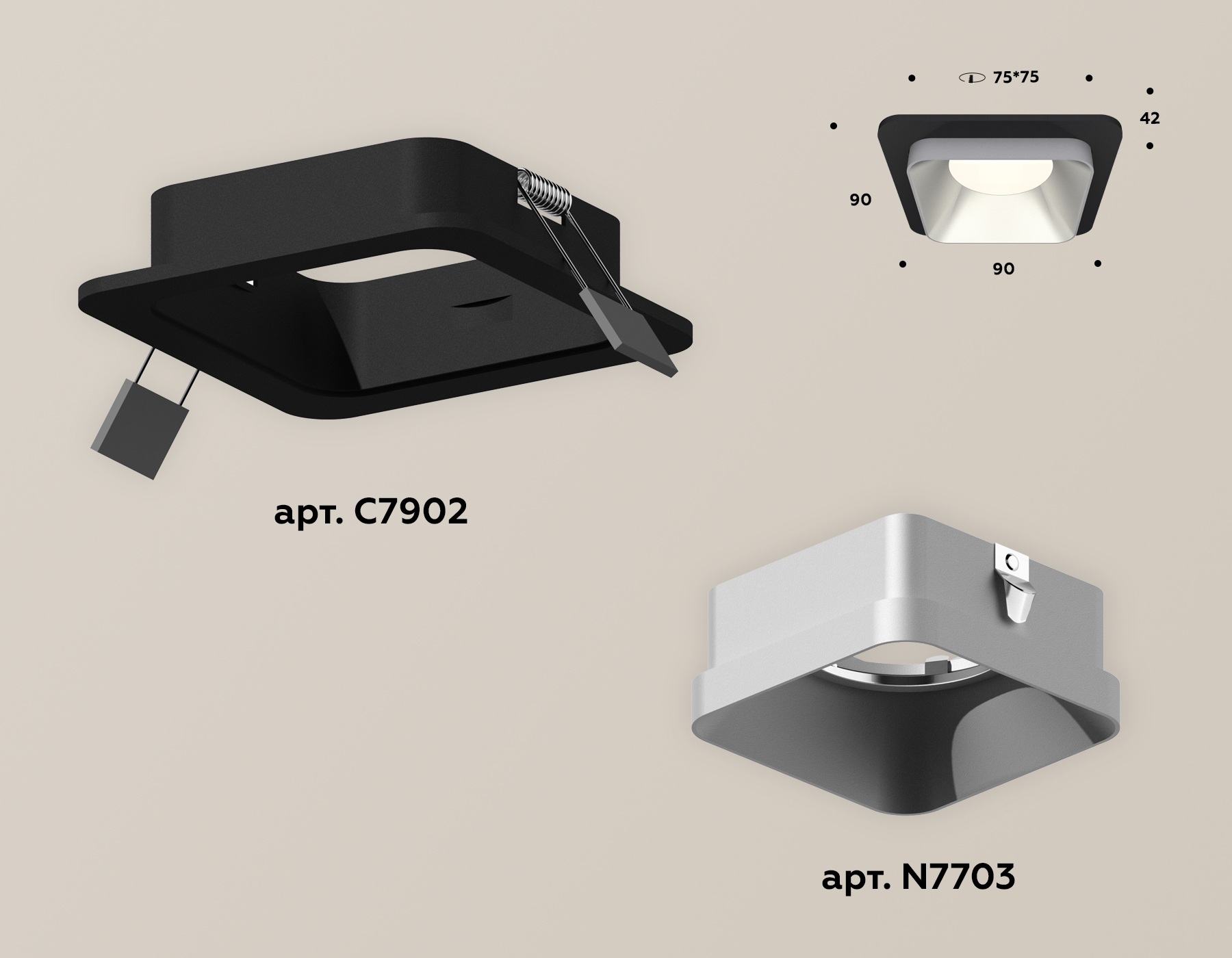 Встраиваемый светильник Ambrella Light Techno XC7902003 (C7902, N7703) в Санкт-Петербурге