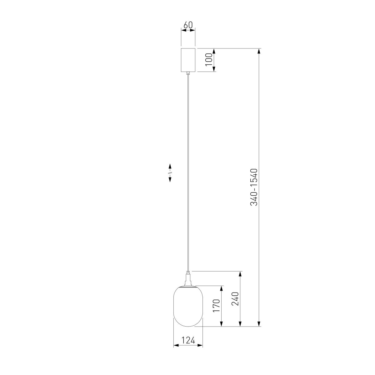 Подвесной светильник Eurosvet Pineapple 50266/1 прозрачный a066527 в Санкт-Петербурге