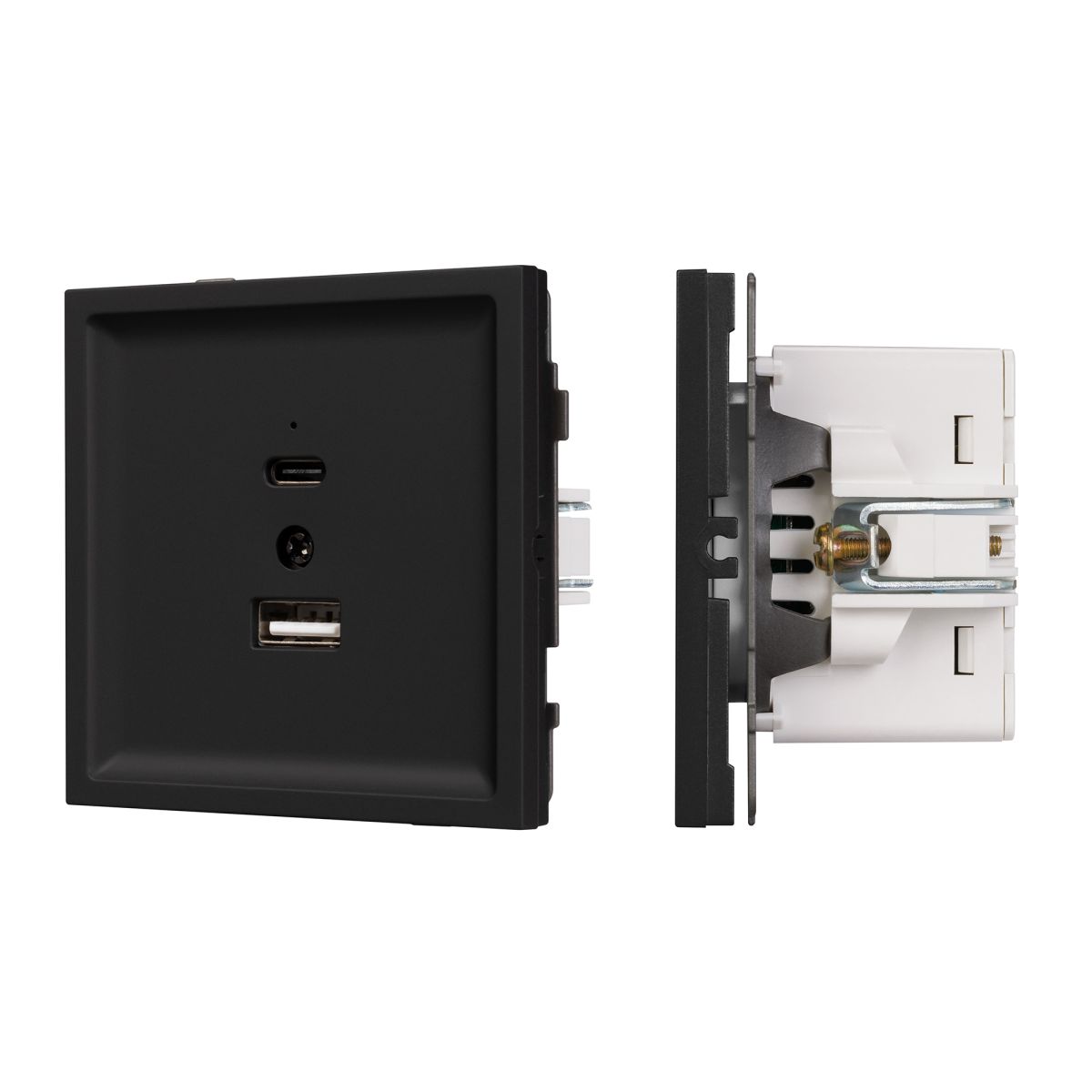 Механизм USB розетки Arlight SCT-TENDO-MUAC-SFPL-BK (5V, 3A, QC3) 054536 в Санкт-Петербурге