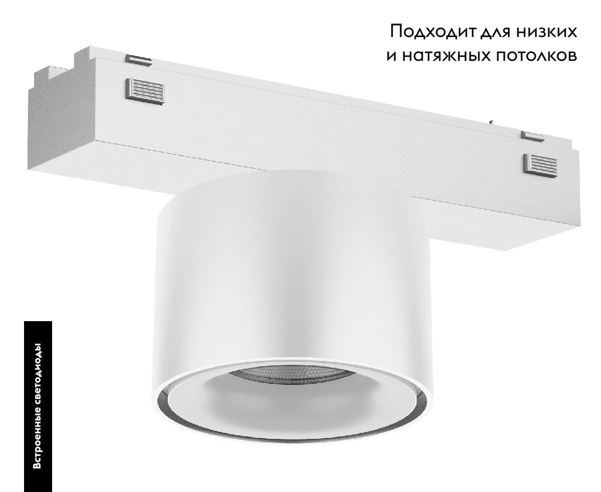 Трековый магнитный светильник Arlight MAG-VIBE-POINT-R75-10W Day4000 (WH, 24 deg, 48V) 044467 в Санкт-Петербурге