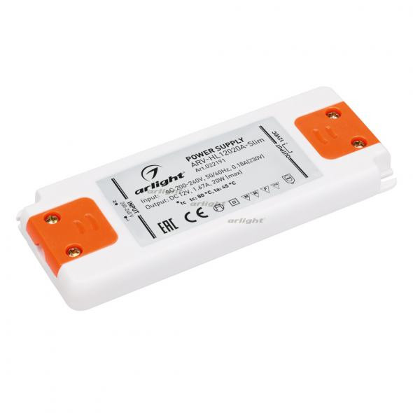 Блок питания Arlight ARV-HL12020A-Slim (12V, 1.67A, 20W) 022191 в Санкт-Петербурге
