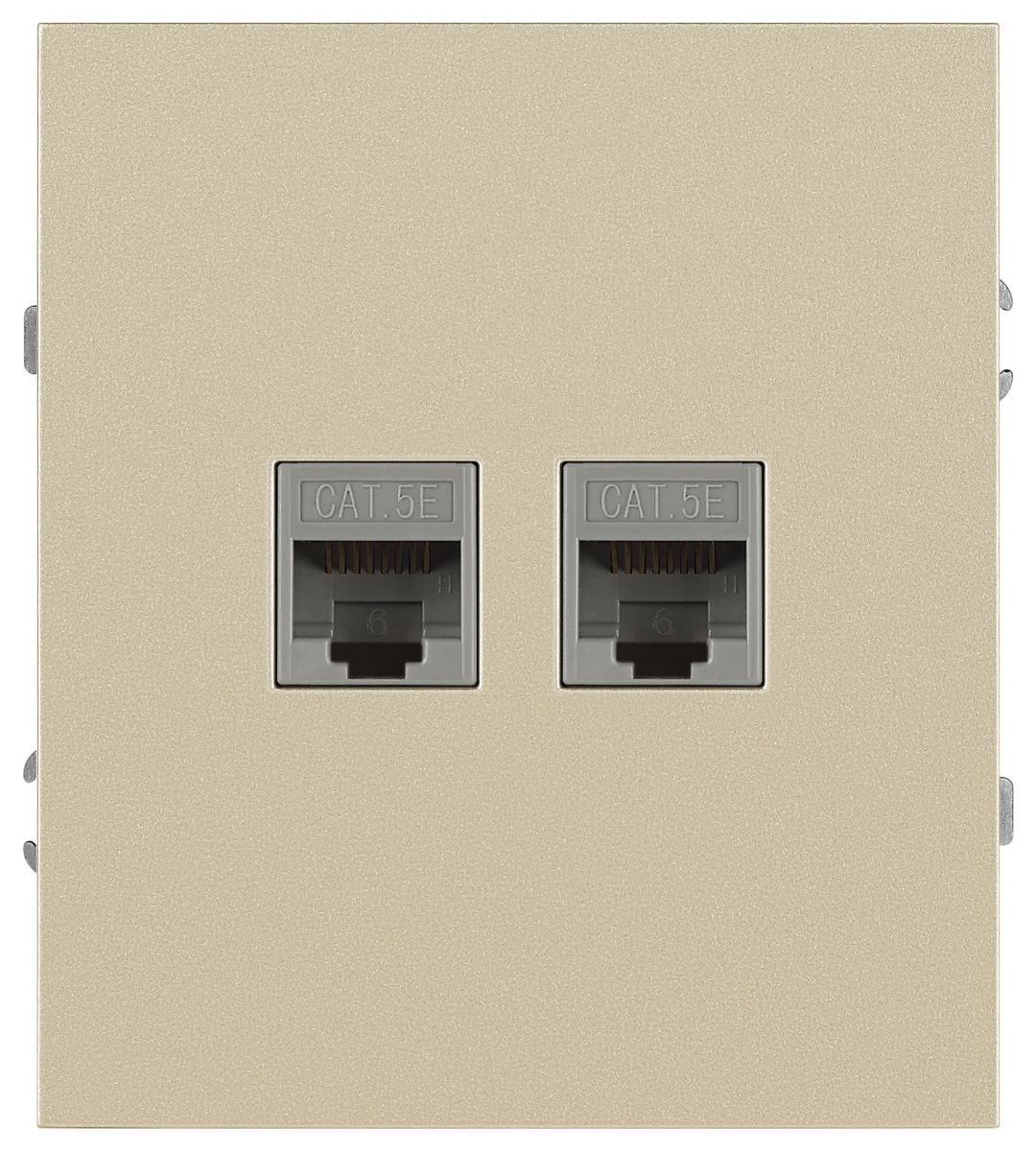 Розетка Эра Arktik 16-3108-04 информационная двойная 2XRJ45 шампань Б0070487 в Санкт-Петербурге
