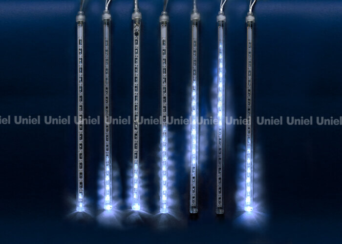 Уличная светодиодная гирлянда (11120) Uniel занавес 220V синий ULD-E2403-144/DTK BLUE IP44 METEOR в Санкт-Петербурге