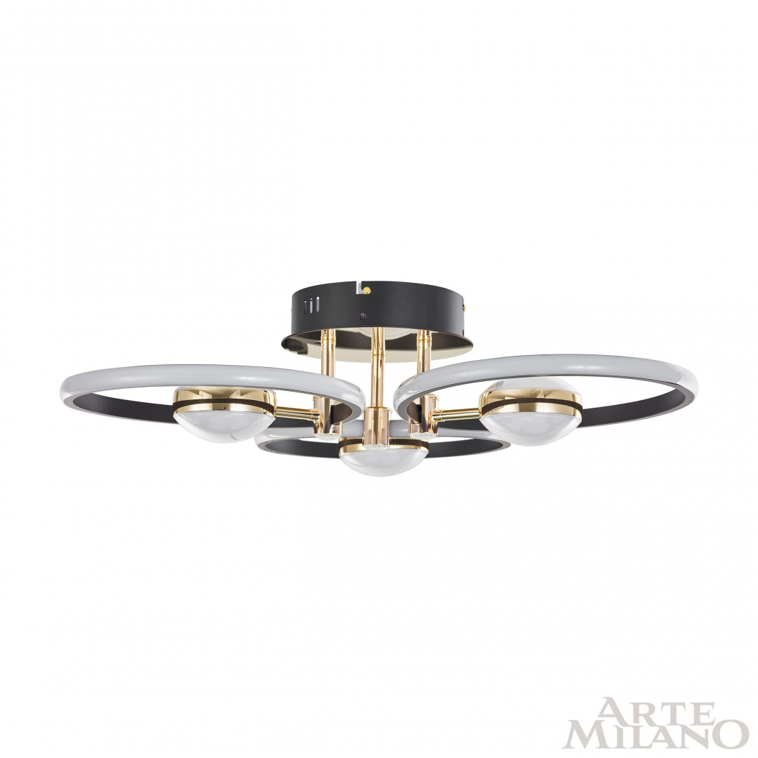 Потолочный светильник Arte Milano Ferrara 276140/3+3 BK/GD в Санкт-Петербурге