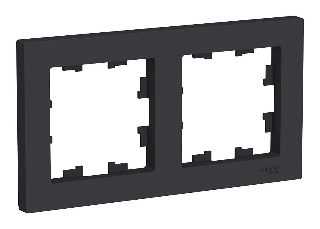 Рамка 2-ая, универсальная Systeme Electric AtlasDesign Карбон ATN001002 в Санкт-Петербурге