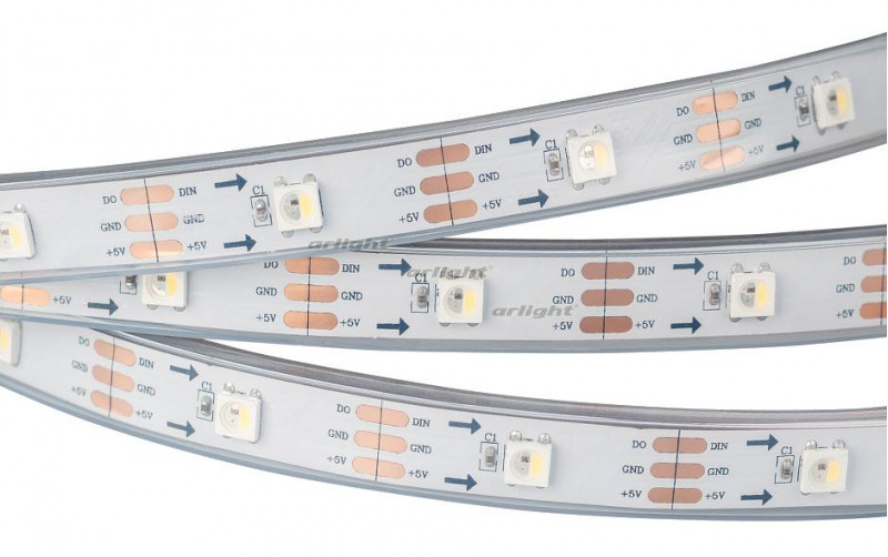 Светодиодная лента Arlight SPI 2-5000P-AM 5V RGB-Day (5060,150 LED x1) 021833 в Санкт-Петербурге