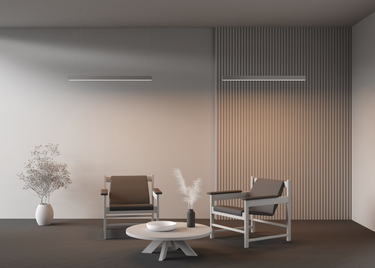 Линейный подвесной светильник Maytoni Technical 3000K 50x50 (Серебро, 1 м) LL312019 в #REGION_NAME_DECLINE_PP#