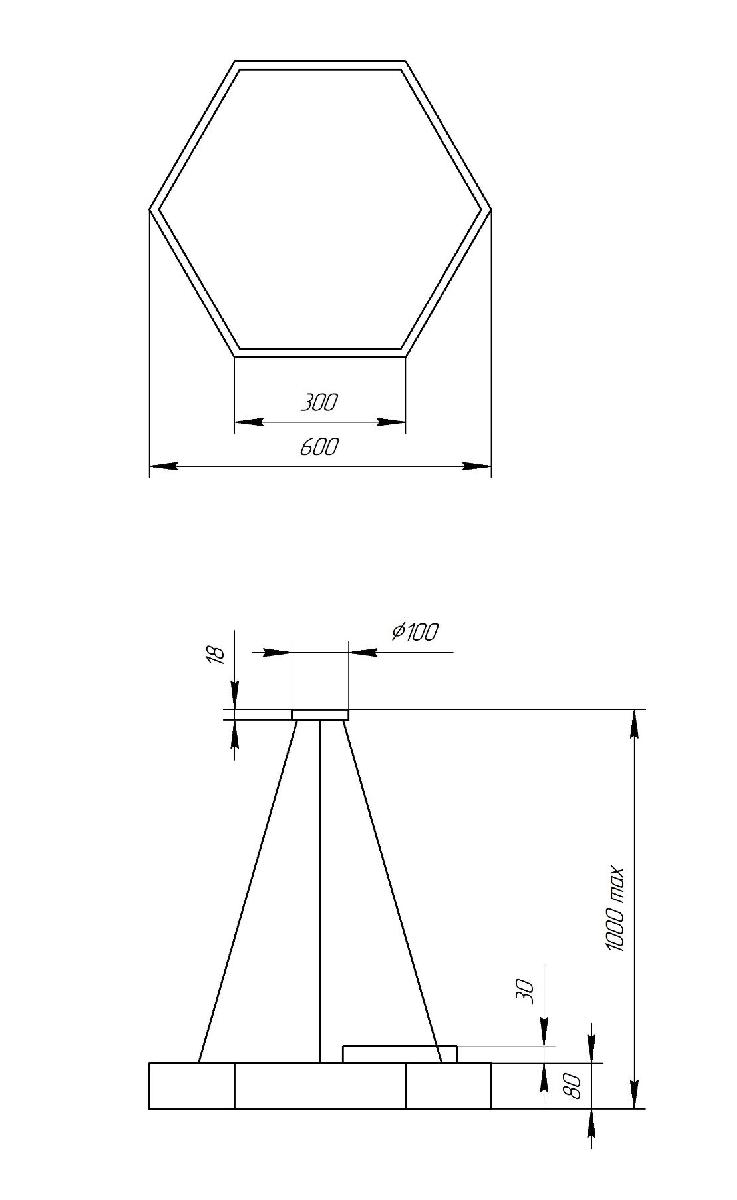 Подвесной светильник Эра Geometria SPO-121-B-40K-038 Б0050551 в Санкт-Петербурге