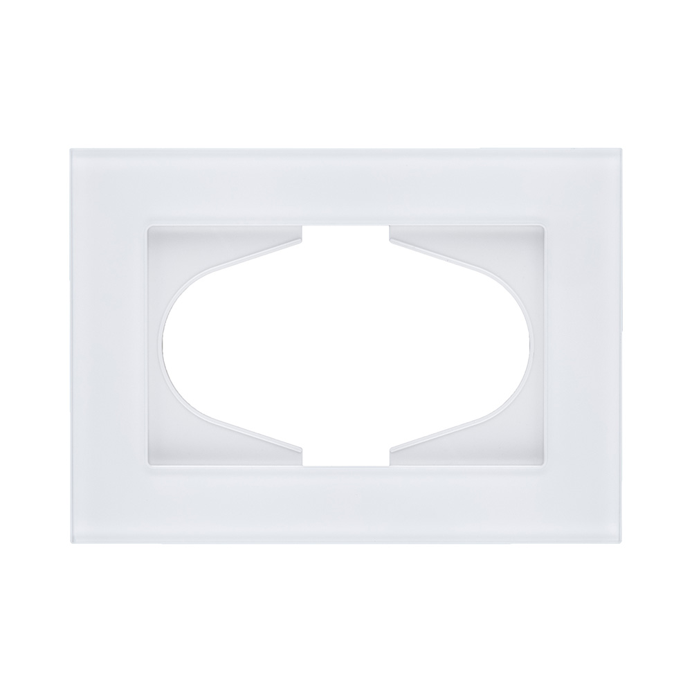 Рамка для двойной розетки, стекло белый Kollinger Reflex MG RM120WH в #REGION_NAME_DECLINE_PP#