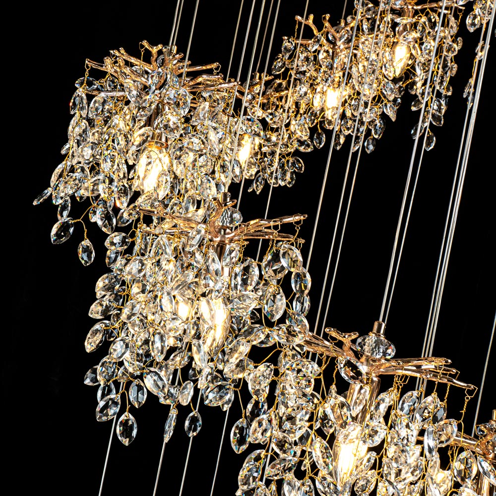 Каскадная люстра Modelux ML.6555.25 GD в Санкт-Петербурге