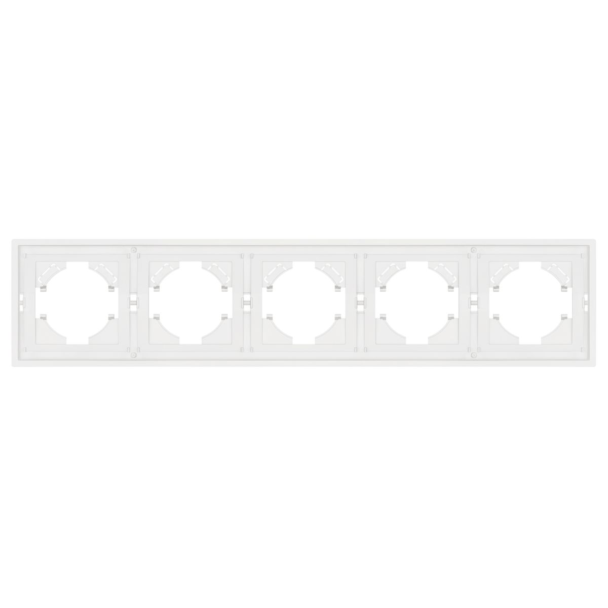Рамка пластиковая на 5 постов Arlight FRM-TENDO-SFPL-5-WH 054660 в Санкт-Петербурге