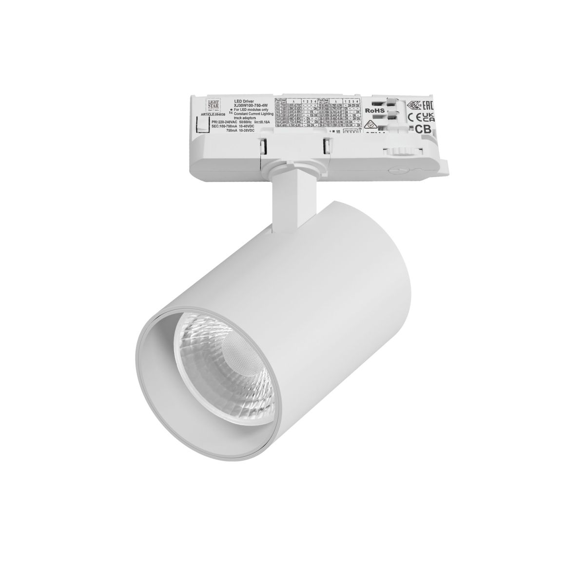 Трековый трехфазный светильник Quattro LED 36G с адаптером Lightstar Alta Base A5346QT36G в #REGION_NAME_DECLINE_PP#