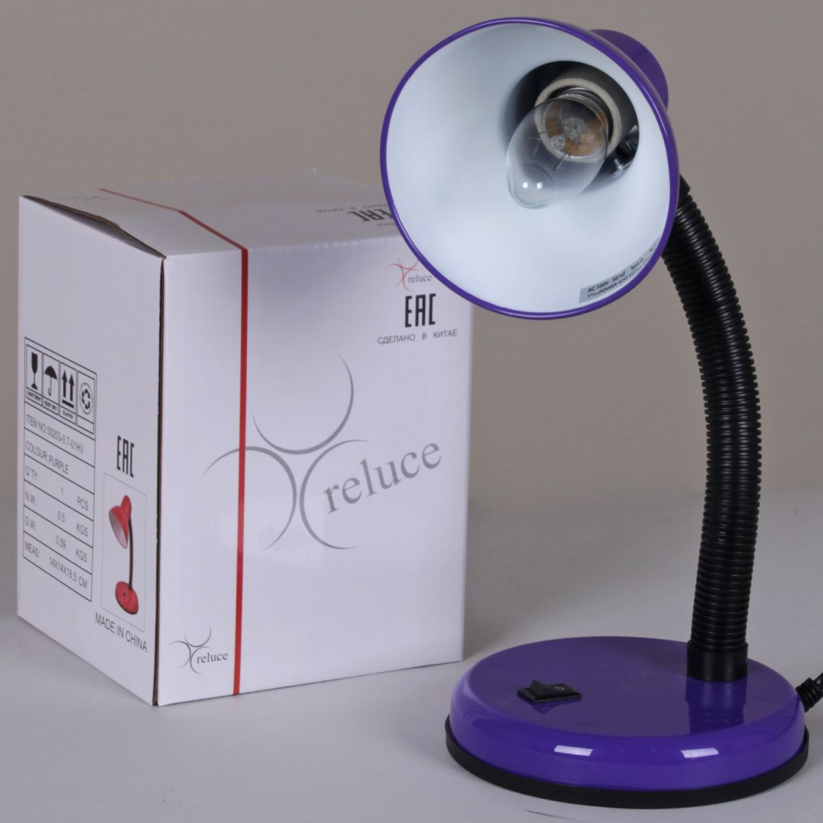 Настольная лампа Reluce 00203-0.7-01 PURPLE в #REGION_NAME_DECLINE_PP#