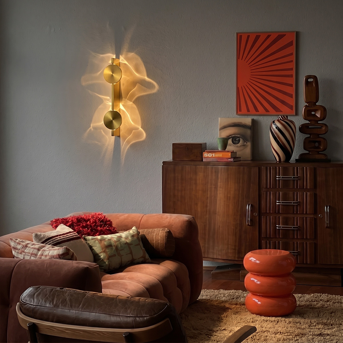 Настенный светильник Loft IT Flame 10452W Gold в #REGION_NAME_DECLINE_PP#