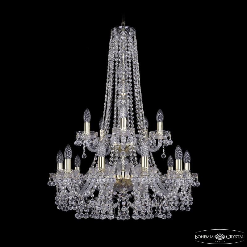Подвесная люстра Bohemia Ivele Crystal 1409/10+5/240/h-91/2d G в Санкт-Петербурге
