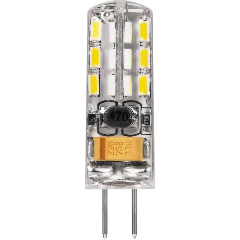 Лампа светодиодная Feron G4 2W 6400K Прямосторонняя Матовая LB-420 25859 в Санкт-Петербурге