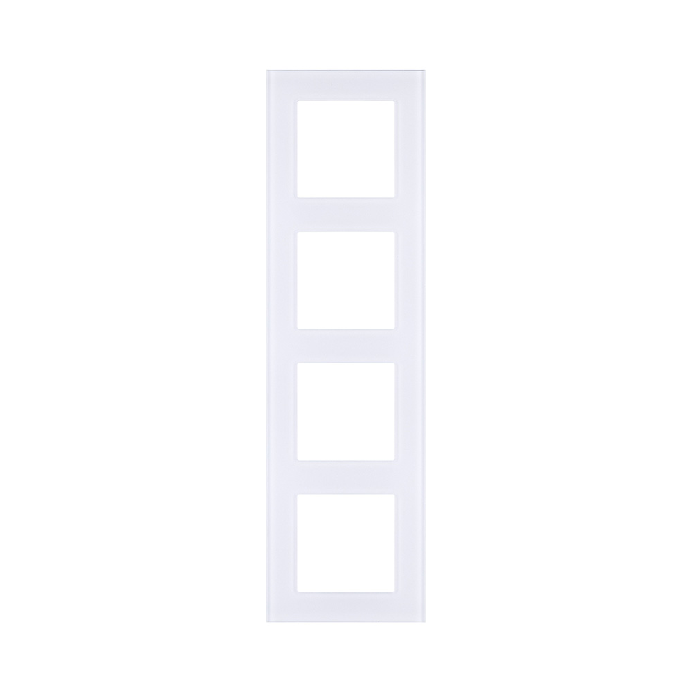 Рамка 4-постовая, стекло белый Kollinger Asthetik AS4WH в #REGION_NAME_DECLINE_PP#