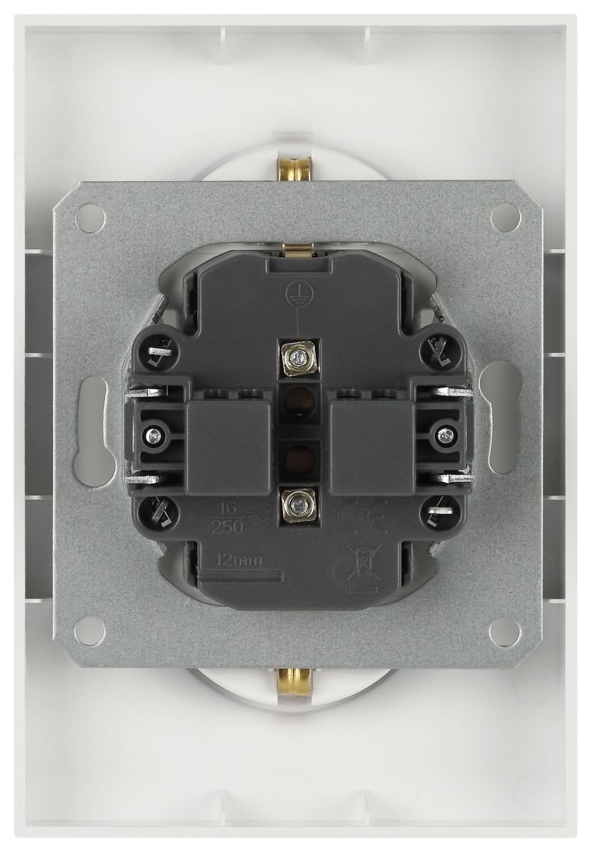 Розетка Эра Arktik 16-2104-04 двойная с заземлением 2X2P+E Schuko 16А-250В шампань Б0070447 в Санкт-Петербурге