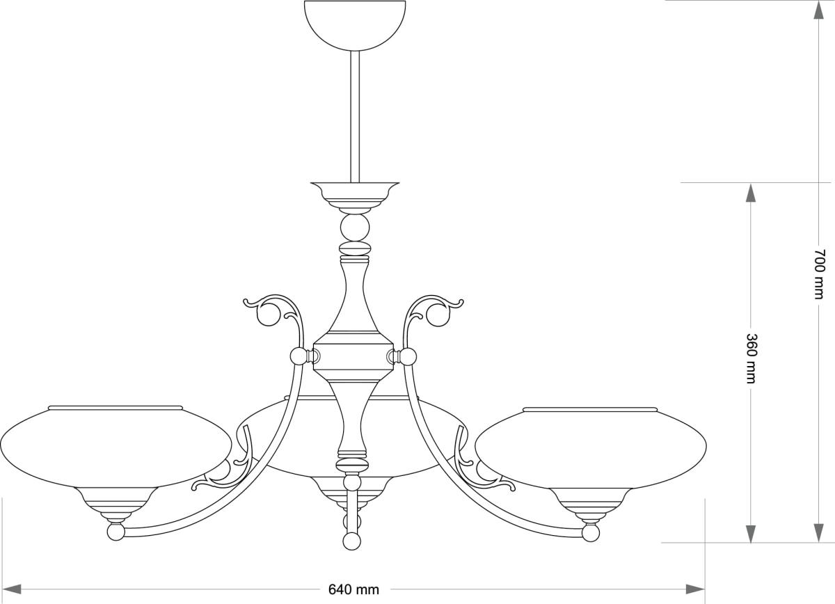Подвесная люстра Kutek Casamia CAS-ZW-3 (P) в Санкт-Петербурге