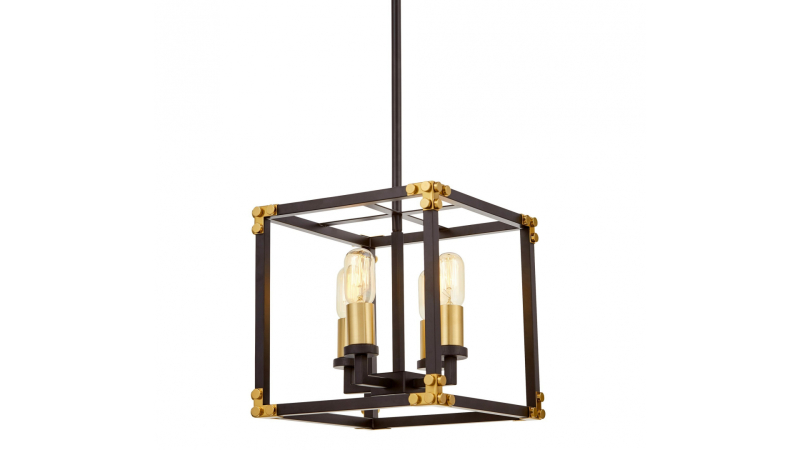 Подвесная люстра Lumina Deco Waldorf LDP 1140-4 BK+MD в Санкт-Петербурге