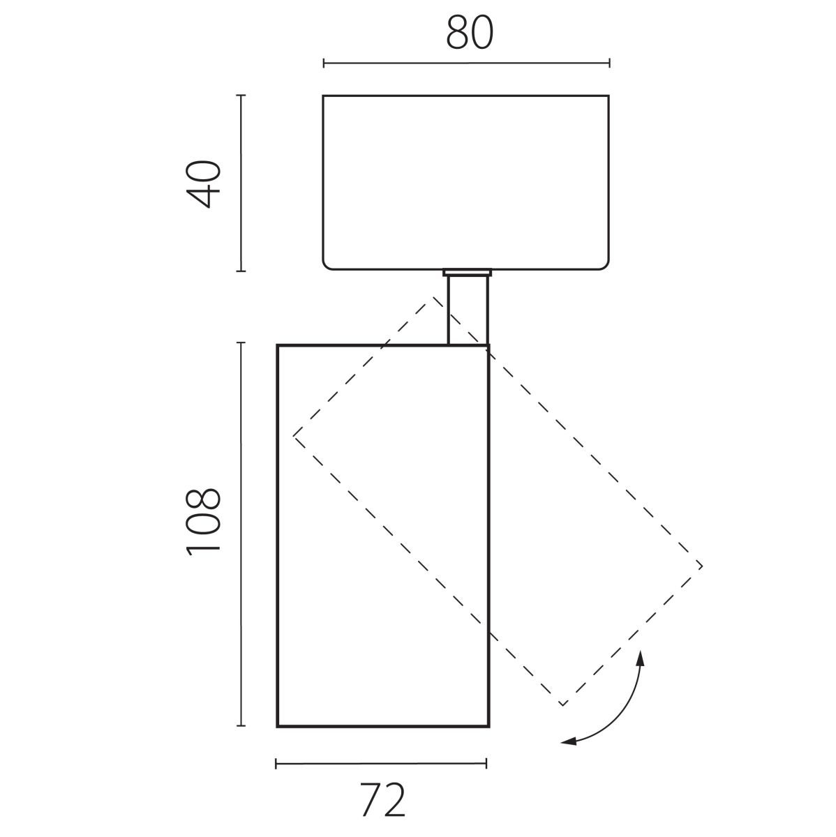 Накладной светильник Lightstar Alta Base A5246SO в Санкт-Петербурге