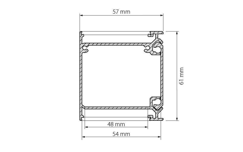 Профиль Arlight BOX57-DUAL-2000 ANOD 017359 в Санкт-Петербурге