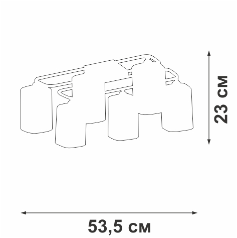 Потолочная люстра Vitaluce V3092-1/6PL в Санкт-Петербурге