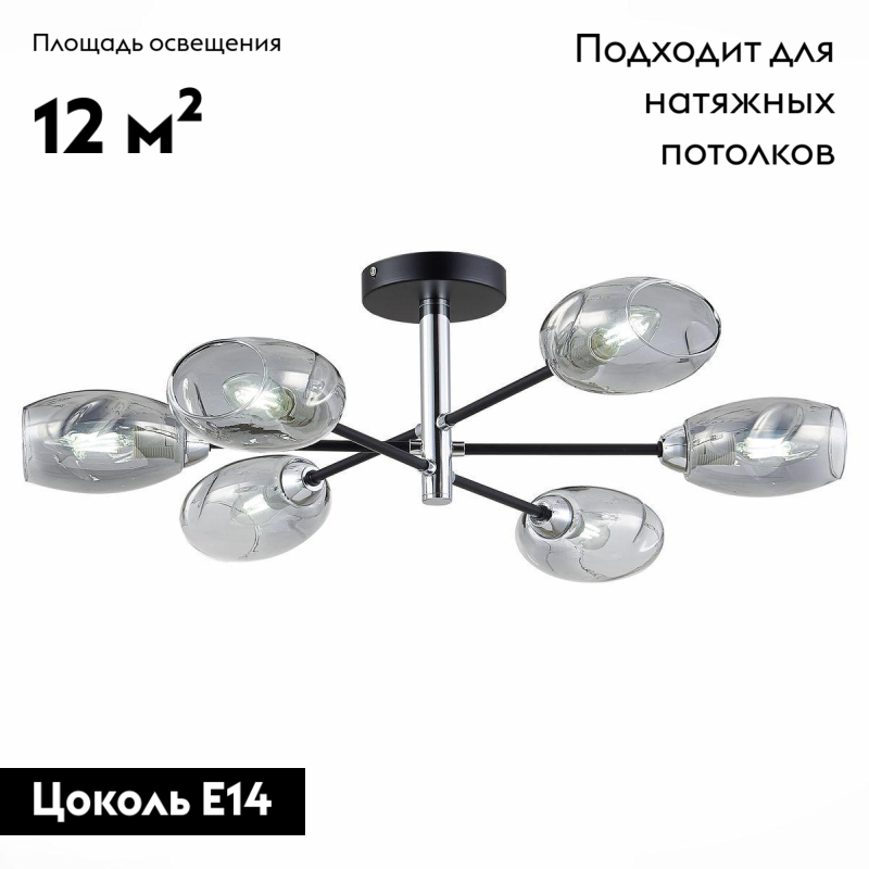 Потолочная люстра Evoluce Gloa SLE155512-06 в Санкт-Петербурге