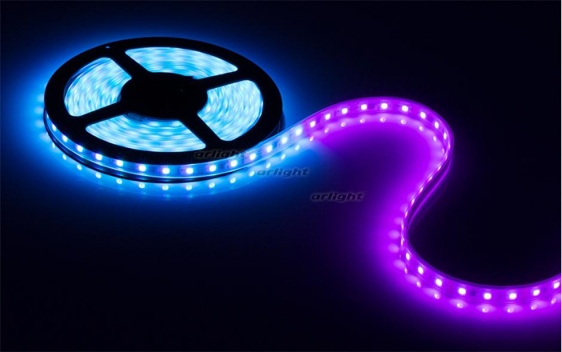 Светодиодная лента Arlight SPI-5000P-AM 12V RGB (5060, 300 LED x3,1804) 021230 в Санкт-Петербурге