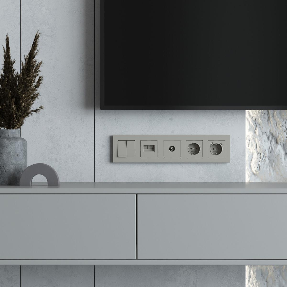 Рамка на 5 постов Werkel Slab (дымчатый софт) W0052917 4690389218477 a071630 в Санкт-Петербурге