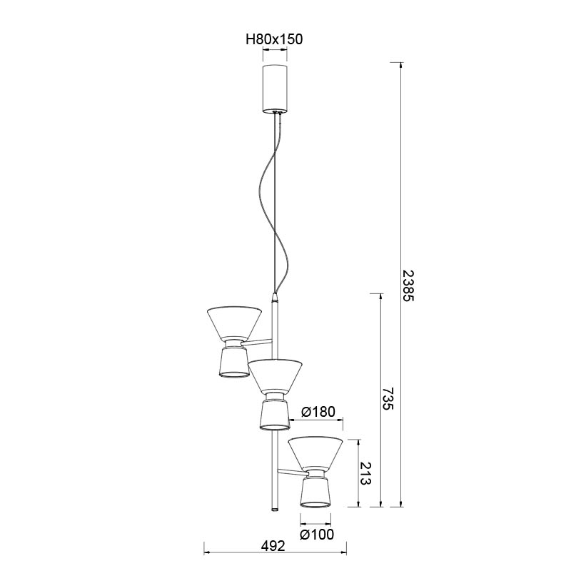 Подвесная люстра Mantra New York 9218 в Санкт-Петербурге