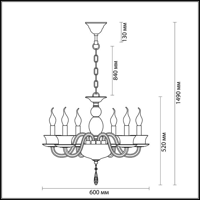 Подвесная люстра Odeon Light Tinta 3951/6 в Санкт-Петербурге