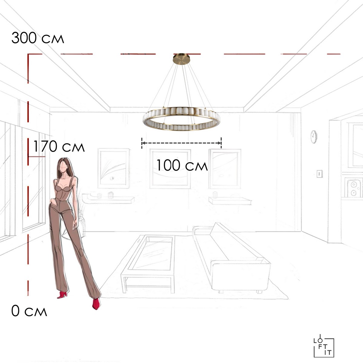 Подвесная люстра Loft IT Manhattan 10415/1000 в Санкт-Петербурге