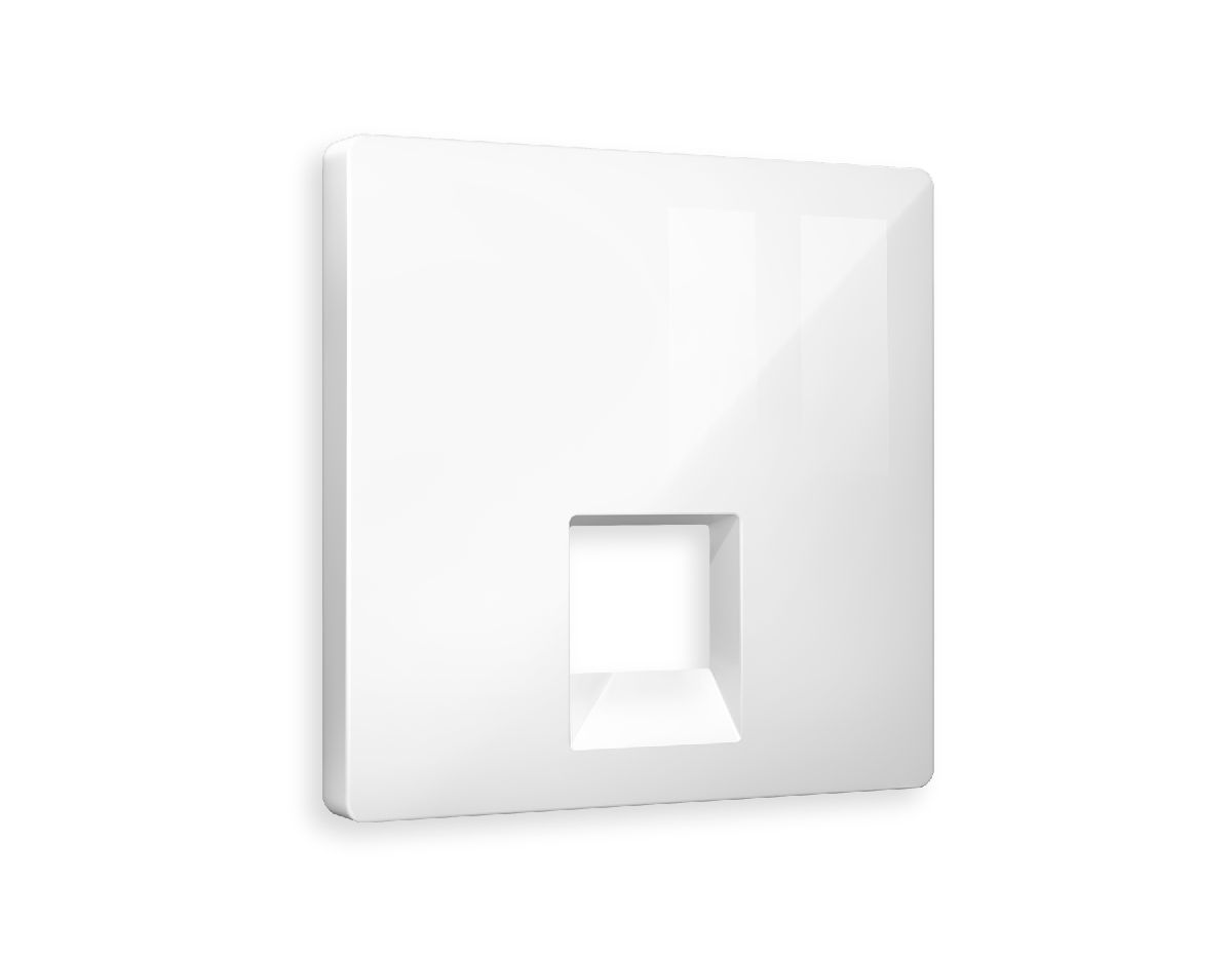 Лицевая панель для компьютерной/телефонной розетки RJ-45/RJ-11 Ambrella Volt Alfa AP1120 в Санкт-Петербурге