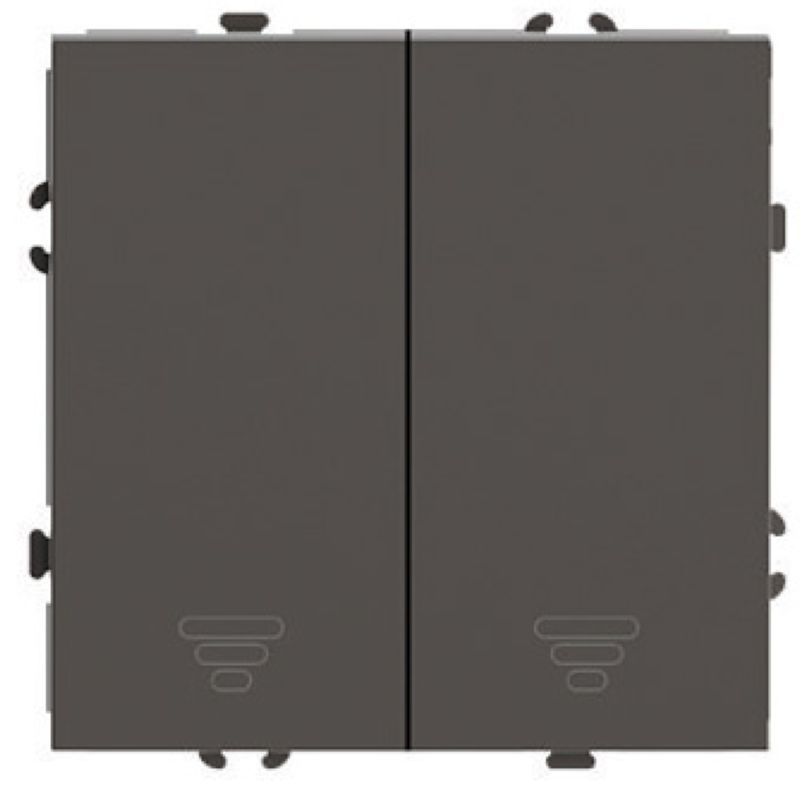 Выключатель 2-клавишный самовозвратный (механизм) Stekker Эмили RSW10-5113-09 антрацит soft touch 50367 в #REGION_NAME_DECLINE_PP#