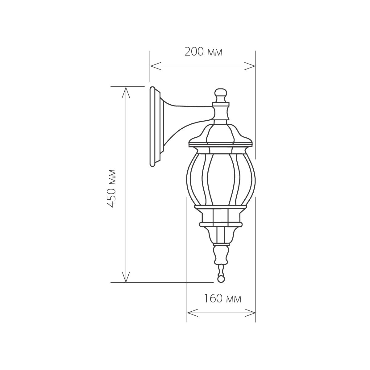 Уличный настенный cветильник Elektrostandard 1001D черное золото 4690389076008 в Санкт-Петербурге