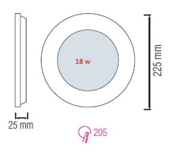 Встраиваемый светильник Horoz Electric SLIM-18 056-003-0018 18W 4200K HRZ33002860 в Санкт-Петербурге