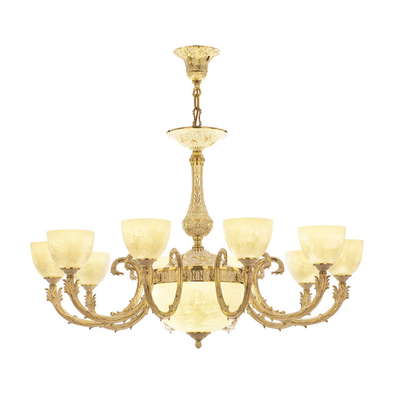 Подвесная люстра Bohemia Ivele Crystal Florence 71109P/10/300 GW P1 U Pair в Санкт-Петербурге