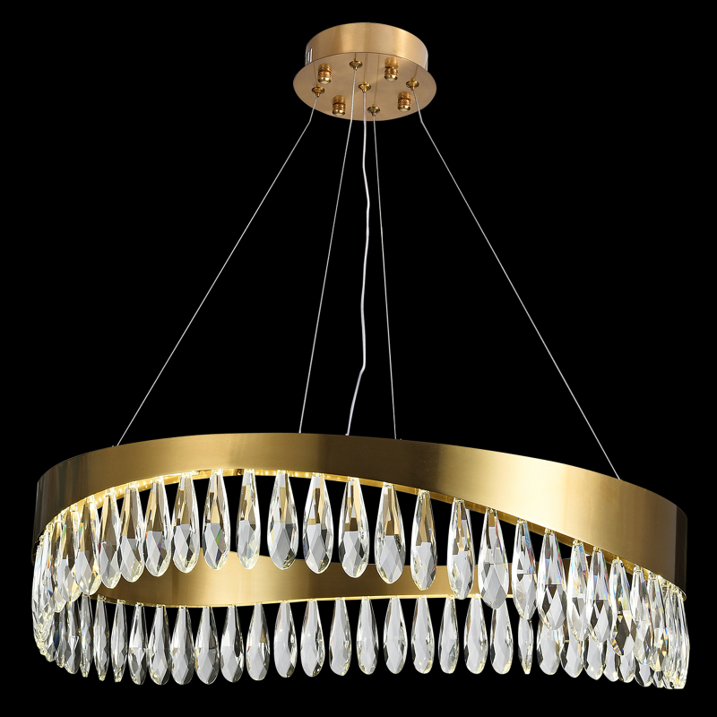 Подвесная люстра Natali Kovaltseva LED LAMPS 81356 GOLD SATIN в Санкт-Петербурге