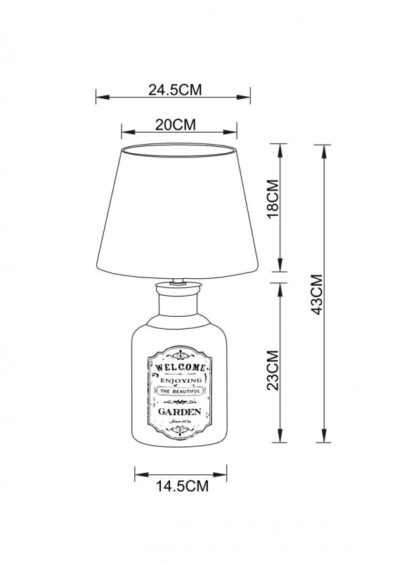 Настольная лампа ARTE Lamp A4272LT-1GY в Санкт-Петербурге