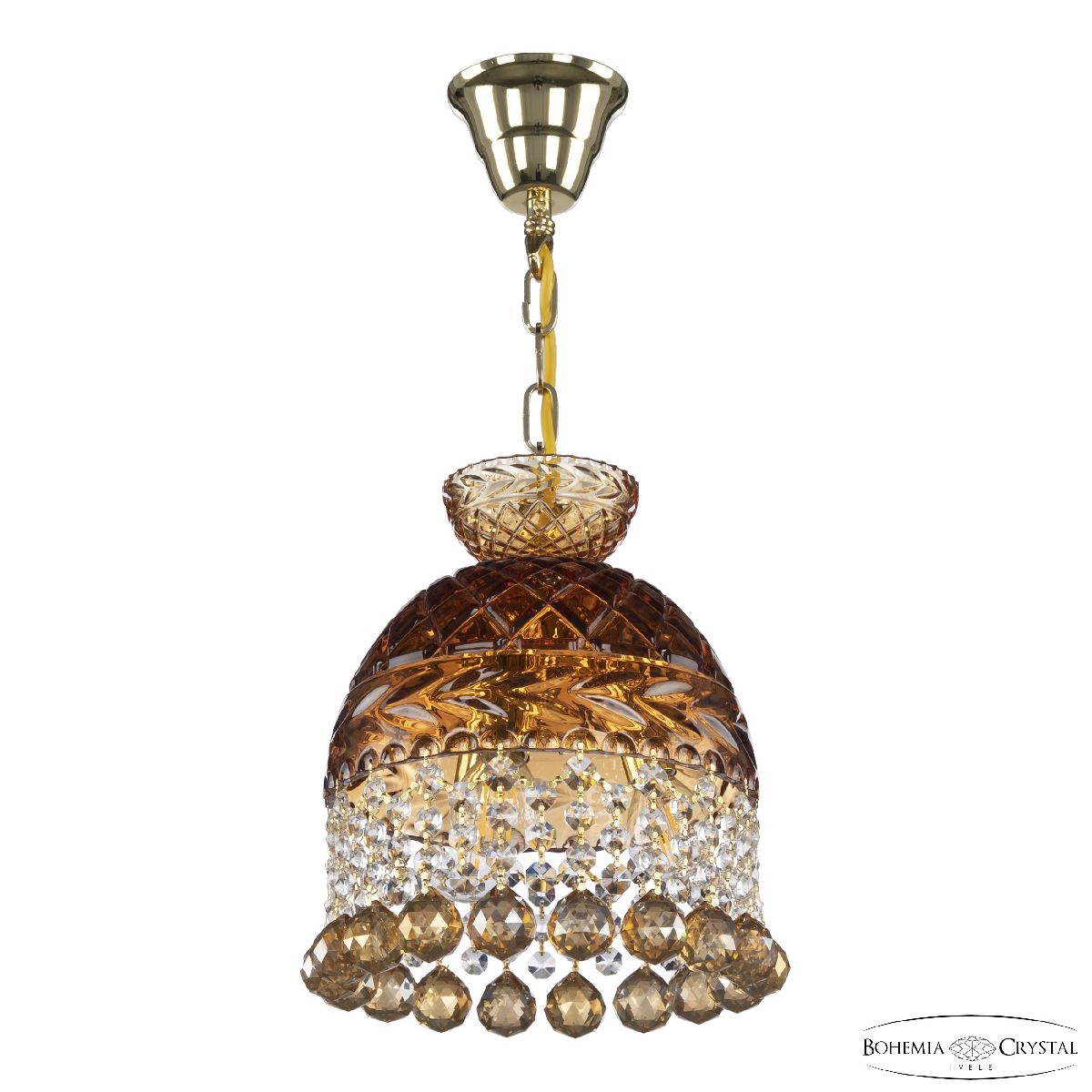 Подвесной светильник Bohemia Ivele Crystal 5478/22 G Amber/M-1F Balls K721 в Санкт-Петербурге