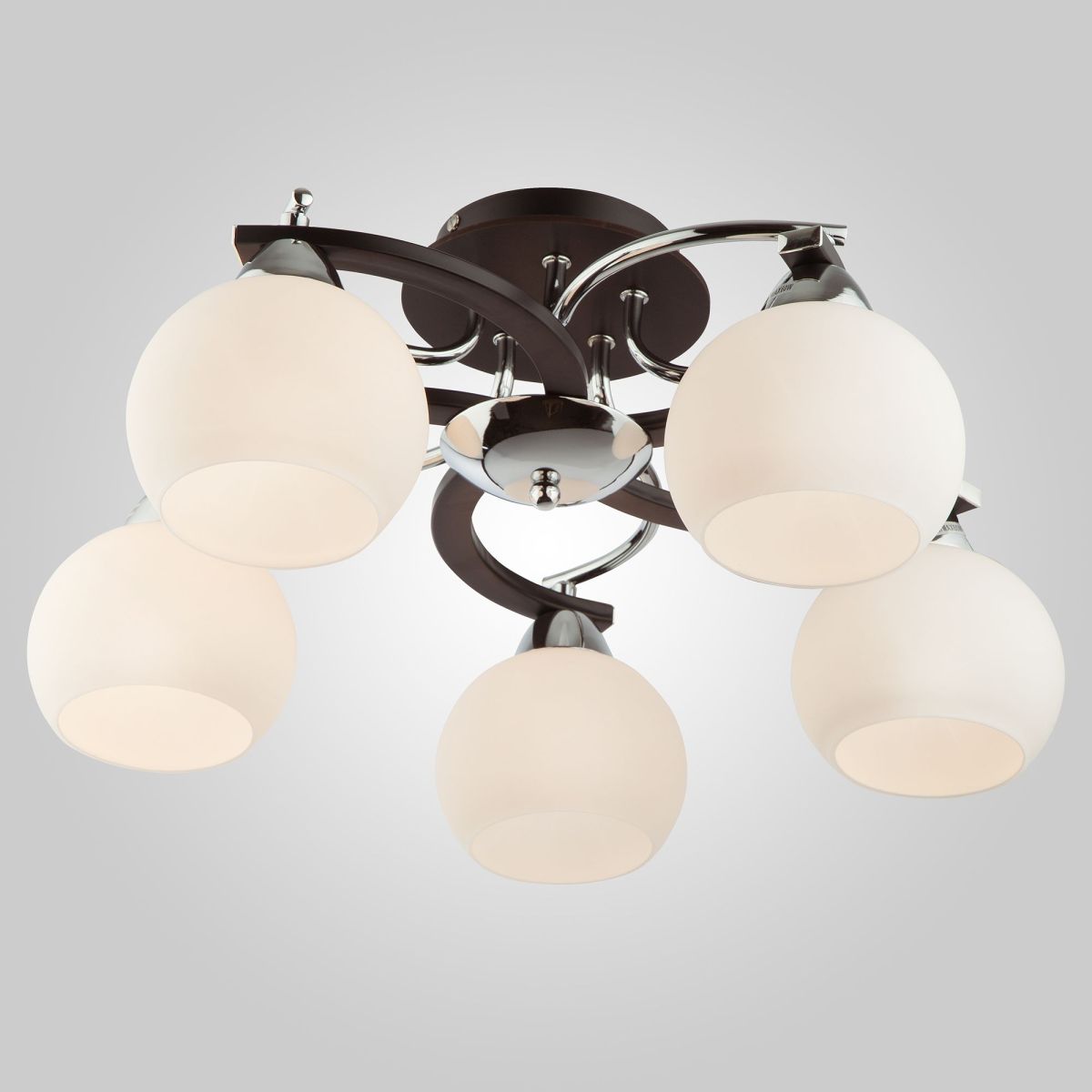 Потолочный светильник Eurosvet 9654/5 хром/черный 00000065865 в Санкт-Петербурге