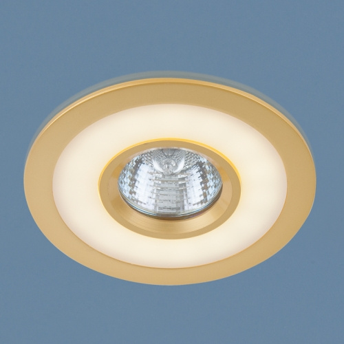 Встраиваемый светильник с двойной подсветкой Elektrostandard 1052 MR16 GD золото 4690389061684 в Санкт-Петербурге