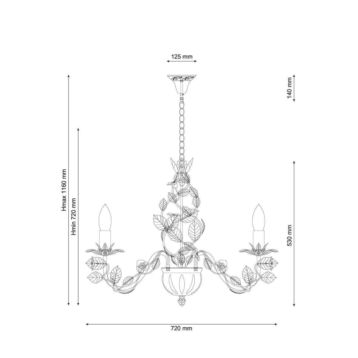 Подвесная люстра Lucia Tucci Fiori Di Rose 185.10.5 в #REGION_NAME_DECLINE_PP#