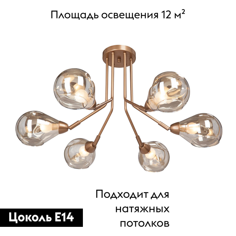 Потолочная люстра Vitaluce V4870-8/6PL в Санкт-Петербурге