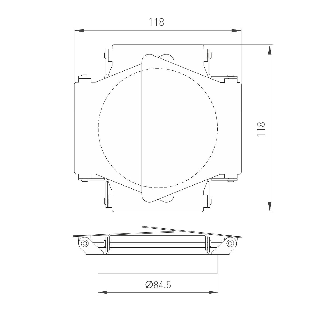 Шторки кашетирующие Arlight LGD-BARNDOORS-R85 (WH) 046761 в Санкт-Петербурге