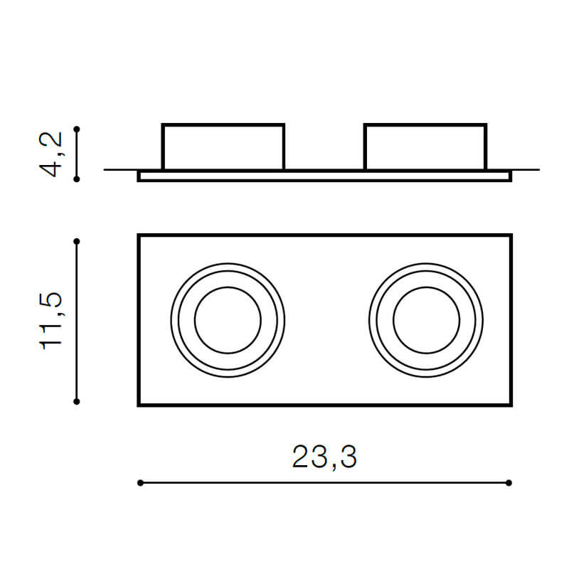 Встраиваемый светильник Azzardo Hugo 2 downlight AZ1739 (Без рефлектора) в Санкт-Петербурге