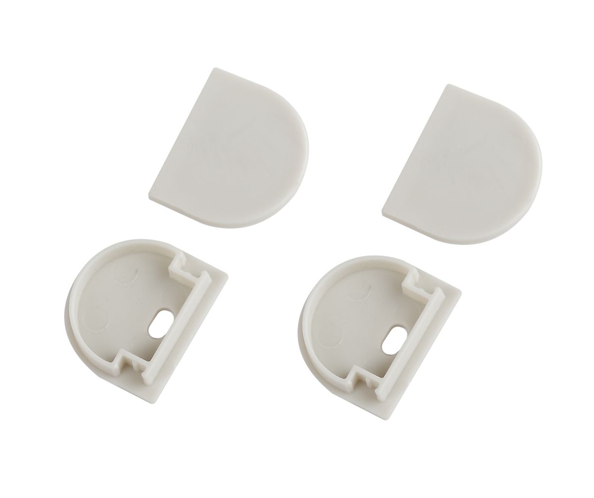 Набор заглушек Эра 2420-3 профиля Эра 2420 2шт глухие 2шт с отверстием в Санкт-Петербурге