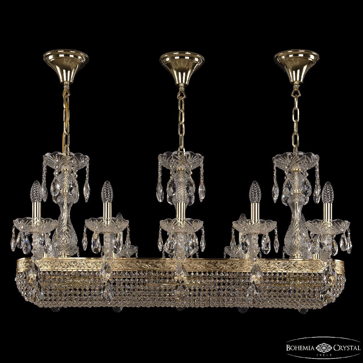 Подвесная люстра Bohemia Ivele Crystal 1452/10/195/1000 G в Санкт-Петербурге