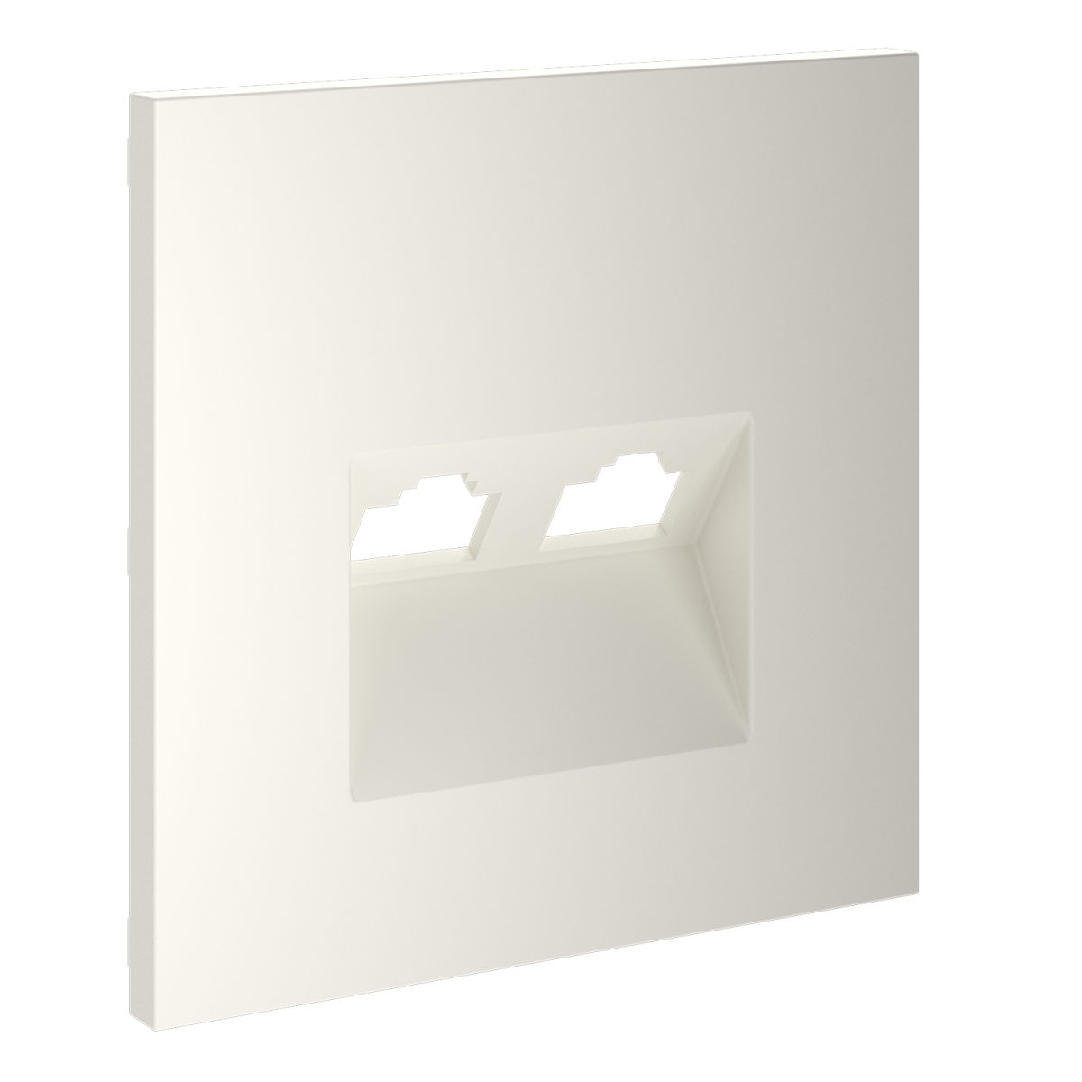 Накладка для розетки компьютерной двойной RJ45+RJ45 кат.6 Voltum S70 (хлопок) VLS001413 в Санкт-Петербурге